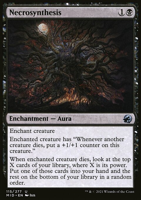 Necrosynthesis, Innistrad: Midnight Hunt #115, Magic: The Gathering card