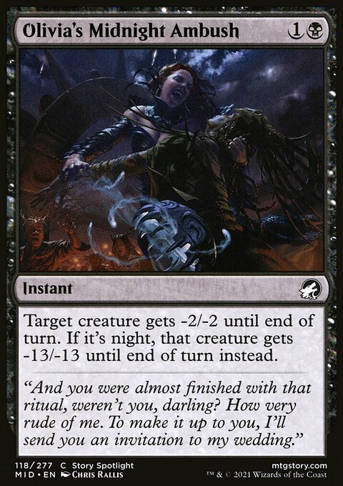 Olivia's Midnight Ambush, Innistrad: Midnight Hunt #118, Magic: The Gathering card