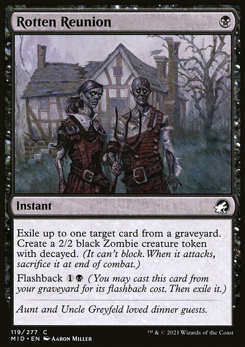 Rotten Reunion, Innistrad: Midnight Hunt #119, Magic: The Gathering card