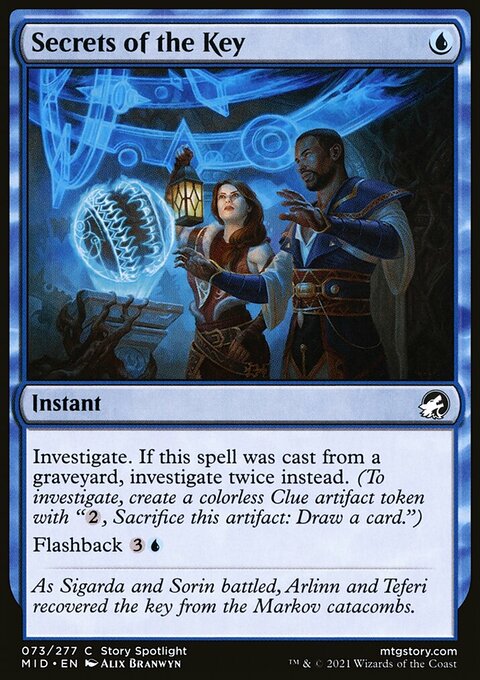 Secrets of the Key, Innistrad: Midnight Hunt #73, Magic: The Gathering card