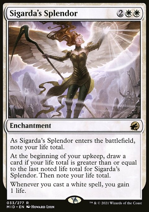 Sigarda's Splendor, Innistrad: Midnight Hunt #33, Magic: The Gathering card