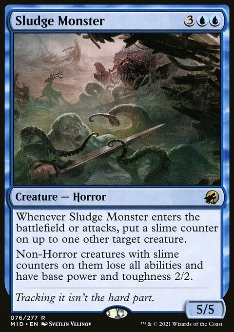 Sludge Monster, Innistrad: Midnight Hunt #76, Magic: The Gathering card