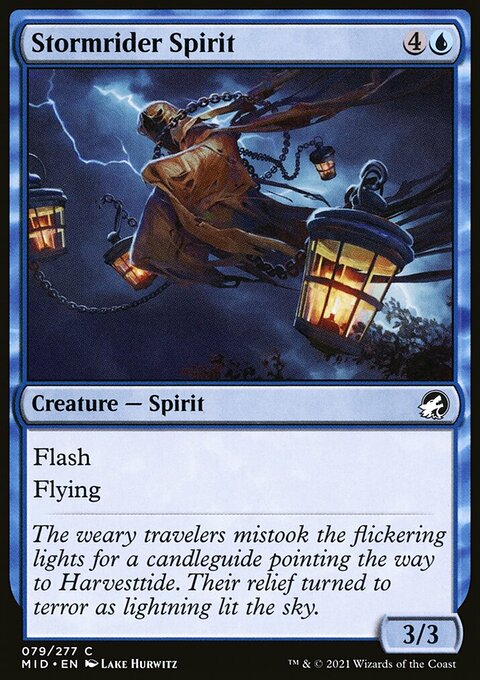 Stormrider Spirit, Innistrad: Midnight Hunt #79, Magic: The Gathering card