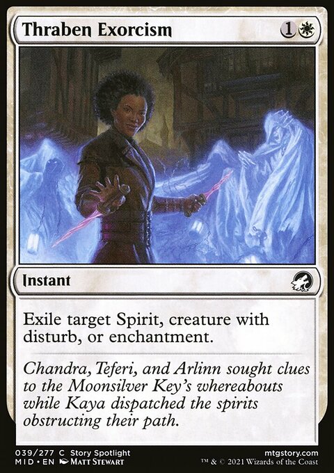 Thraben Exorcism, Innistrad: Midnight Hunt #39, Magic: The Gathering card
