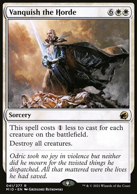 Vanquish the Horde, Innistrad: Midnight Hunt #41, Magic: The Gathering card