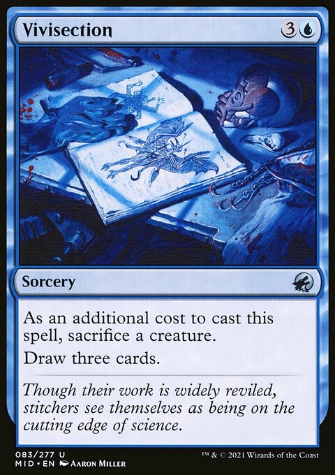 Vivisection, Innistrad: Midnight Hunt #83, Magic: The Gathering card