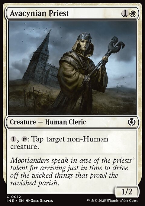 Avacynian Priest, Innistrad Remastered #12, Magic: The Gathering card