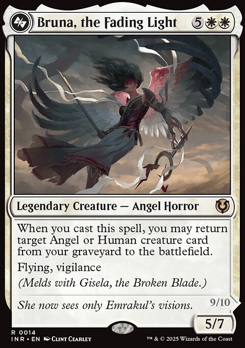 Bruna, the Fading Light // Brisela, Voice of Nightmares, Innistrad Remastered #14, Magic: The Gathering card