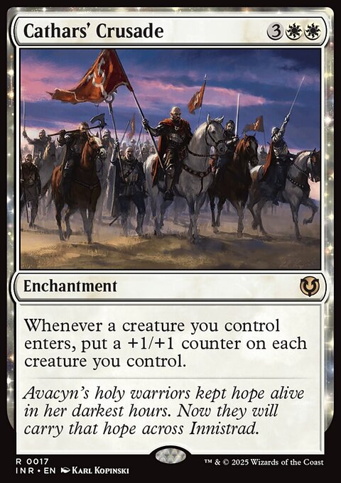 Cathars' Crusade, Innistrad Remastered #17, Magic: The Gathering card