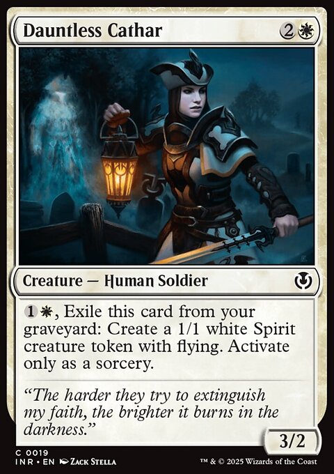 Dauntless Cathar, Innistrad Remastered #19, Magic: The Gathering card