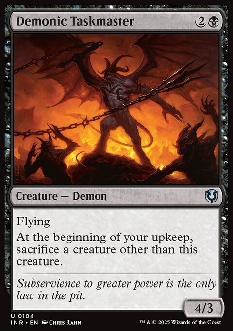Demonic Taskmaster, Innistrad Remastered #104, Magic: The Gathering card