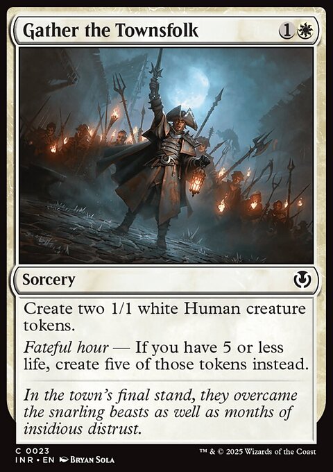 Gather the Townsfolk, Innistrad Remastered #23, Magic: The Gathering card