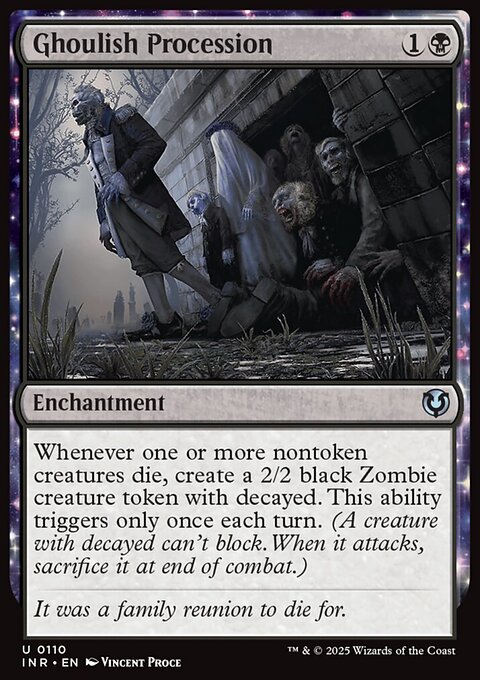 Ghoulish Procession, Innistrad Remastered #110, Magic: The Gathering card