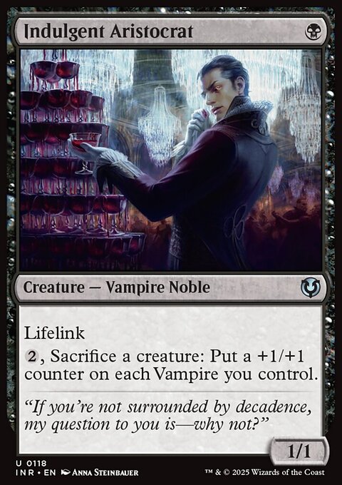 Indulgent Aristocrat, Innistrad Remastered #118, Magic: The Gathering card