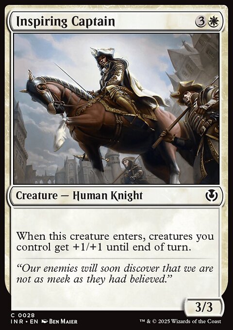 Inspiring Captain, Innistrad Remastered #28, Magic: The Gathering card