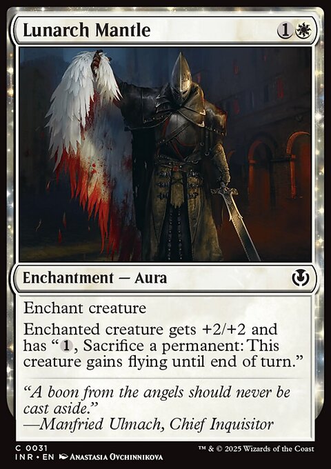 Lunarch Mantle, Innistrad Remastered #31, Magic: The Gathering card