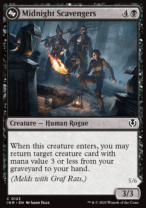 Midnight Scavengers // Chittering Host, Innistrad Remastered #123, Magic: The Gathering card