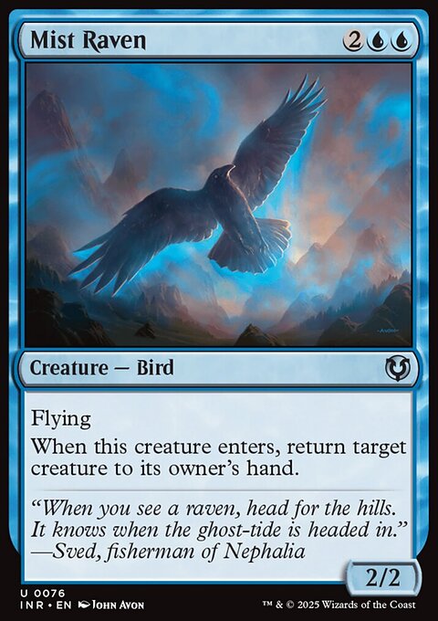 Mist Raven, Innistrad Remastered #76, Magic: The Gathering card