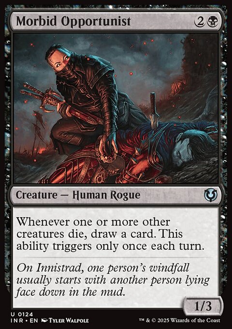Morbid Opportunist, Innistrad Remastered #124, Magic: The Gathering card