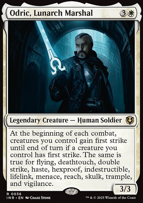 Odric, Lunarch Marshal, Innistrad Remastered #36, Magic: The Gathering card