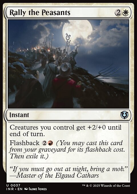 Rally the Peasants, Innistrad Remastered #37, Magic: The Gathering card