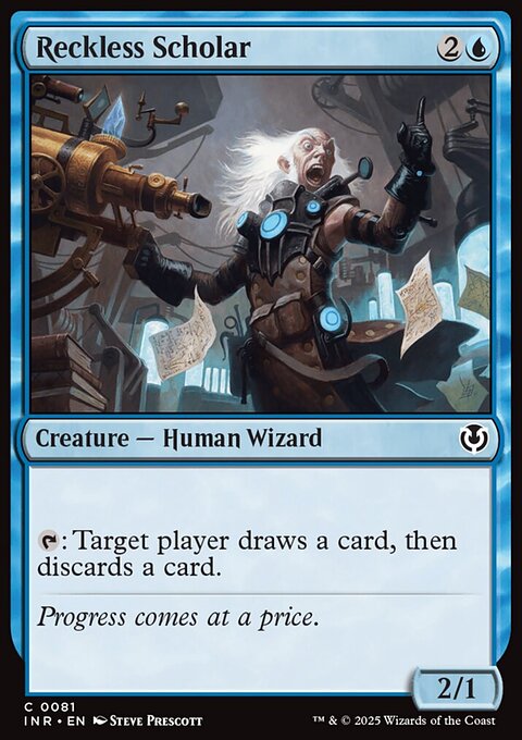 Reckless Scholar, Innistrad Remastered #81, Magic: The Gathering card