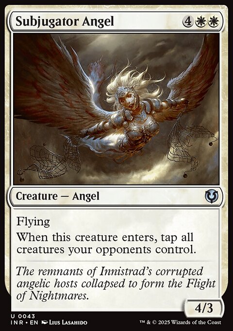 Subjugator Angel, Innistrad Remastered #43, Magic: The Gathering card