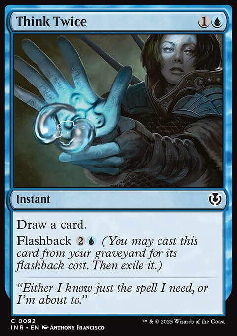 Think Twice, Innistrad Remastered #92, Magic: The Gathering card