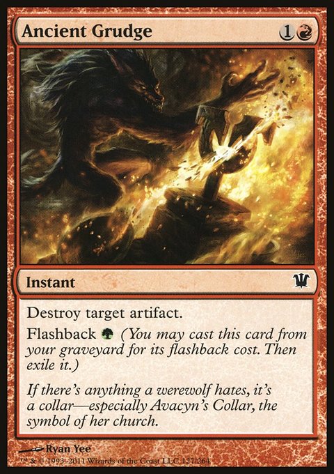Ancient Grudge, Innistrad #127, Magic: The Gathering card