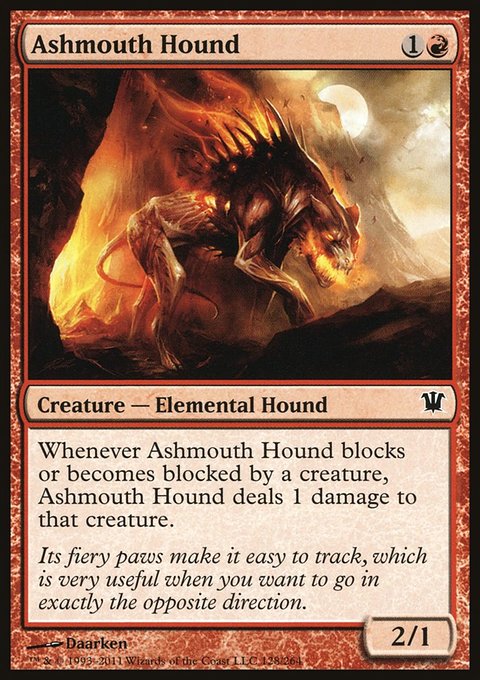 Ashmouth Hound, Innistrad #128, Magic: The Gathering card