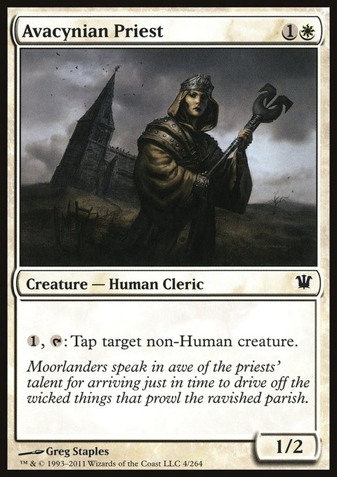 Avacynian Priest, Innistrad #4, Magic: The Gathering card