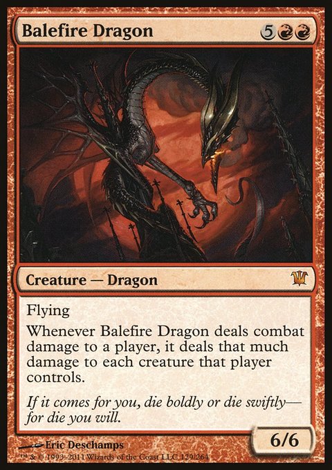 Balefire Dragon, Innistrad #129, Magic: The Gathering card