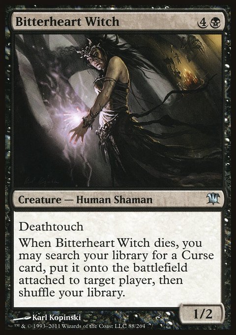 Bitterheart Witch, Innistrad #88, Magic: The Gathering card
