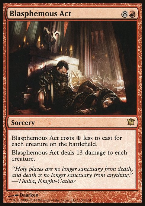 Blasphemous Act, Innistrad #130, Magic: The Gathering card