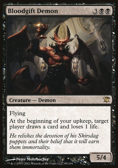 Bloodgift Demon, Innistrad #89, Magic: The Gathering card