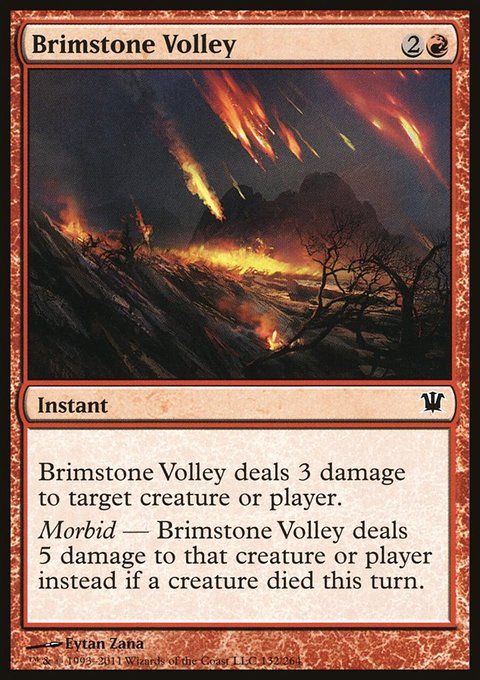 Brimstone Volley, Innistrad #132, Magic: The Gathering card