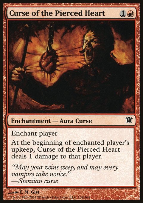 Curse of the Pierced Heart, Innistrad #138, Magic: The Gathering card
