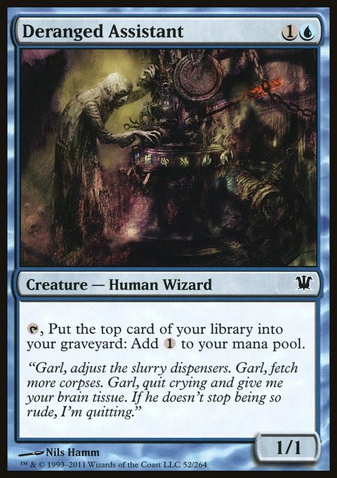 Deranged Assistant, Innistrad #52, Magic: The Gathering card