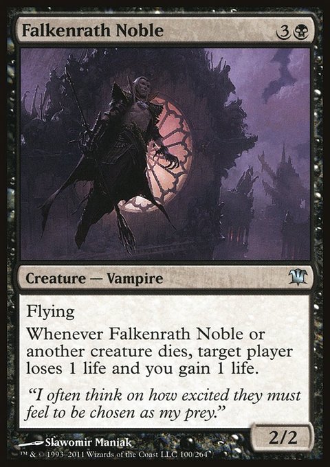 Falkenrath Noble, Innistrad #100, Magic: The Gathering card