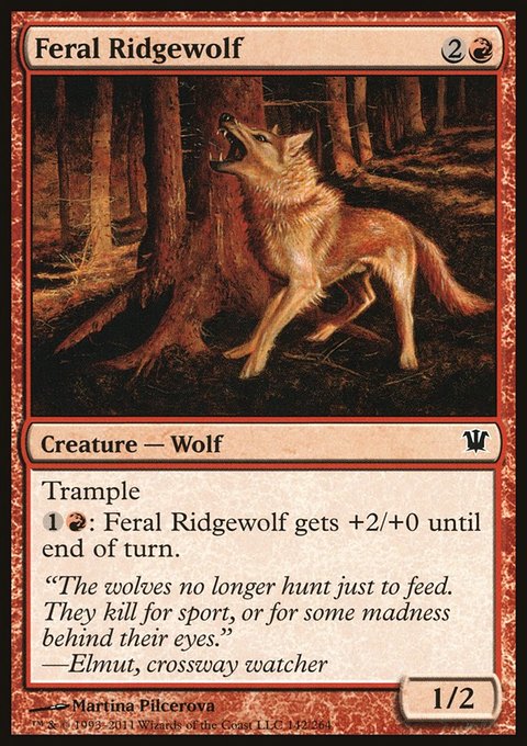 Feral Ridgewolf, Innistrad #142, Magic: The Gathering card