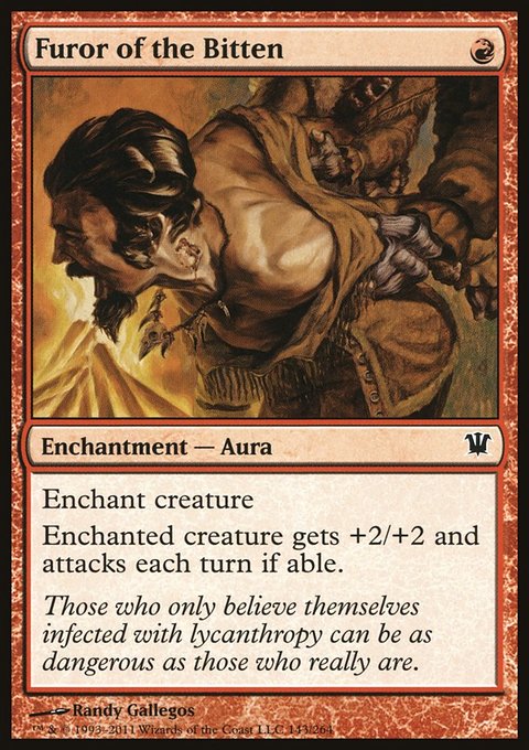 Furor of the Bitten, Innistrad #143, Magic: The Gathering card