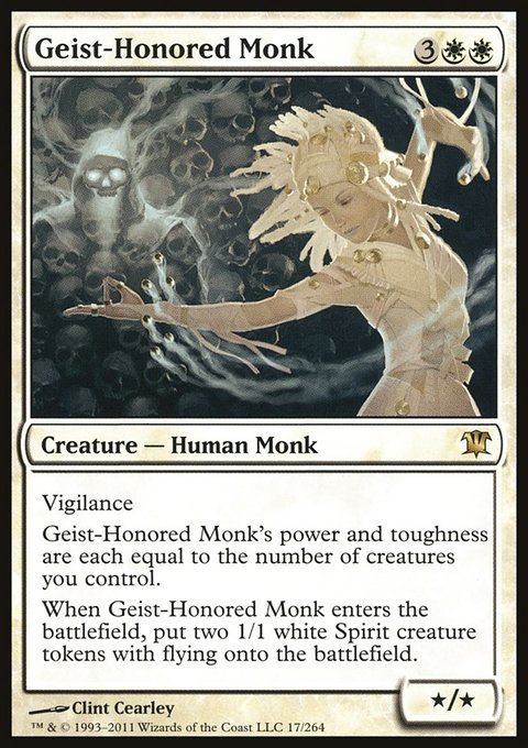 Geist-Honored Monk, Innistrad #17, Magic: The Gathering card