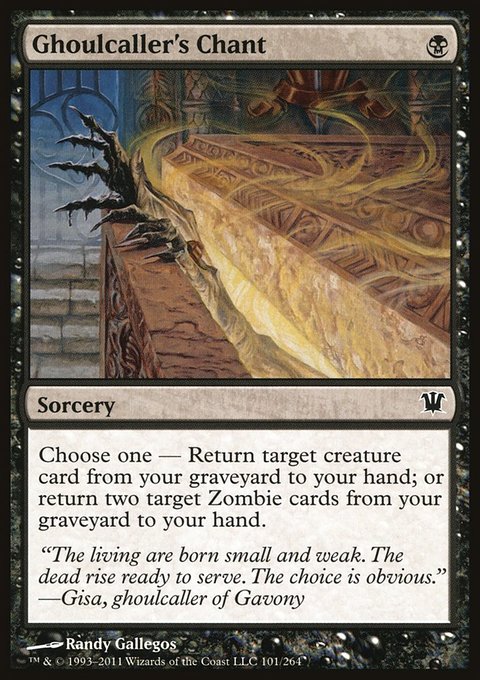 Ghoulcaller's Chant, Innistrad #101, Magic: The Gathering card
