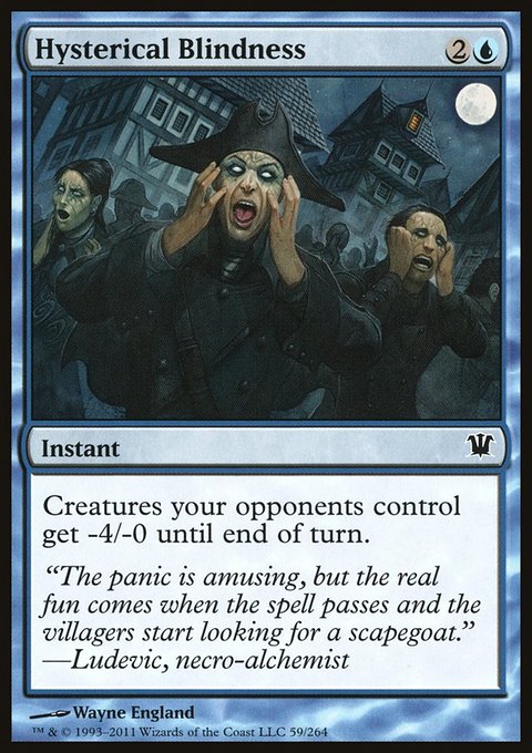 Hysterical Blindness, Innistrad #59, Magic: The Gathering card