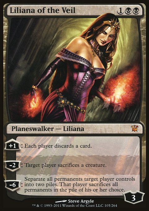 Liliana of the Veil, Innistrad #105, Magic: The Gathering card