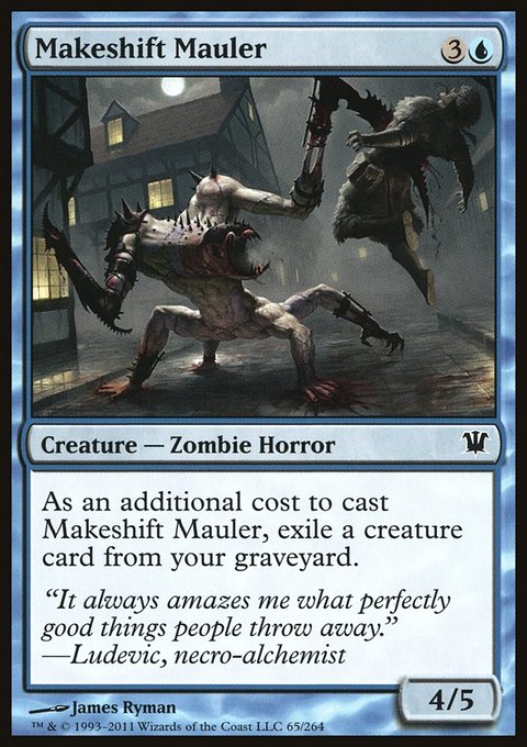 Makeshift Mauler, Innistrad #65, Magic: The Gathering card