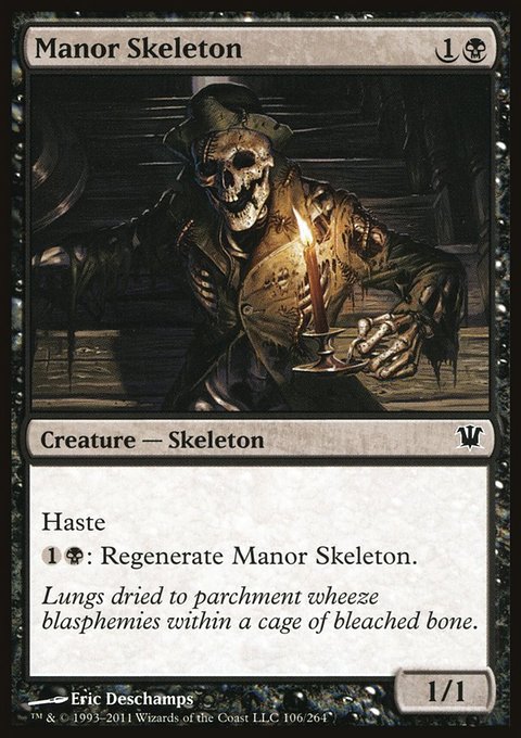 Manor Skeleton, Innistrad #106, Magic: The Gathering card