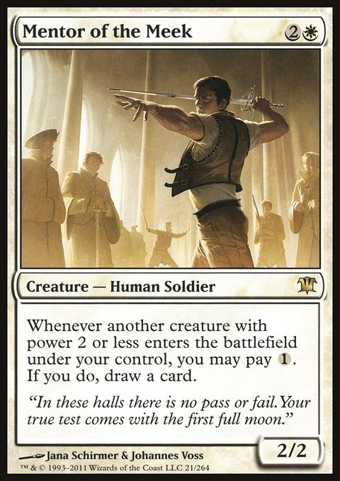 Mentor of the Meek, Innistrad #21, Magic: The Gathering card