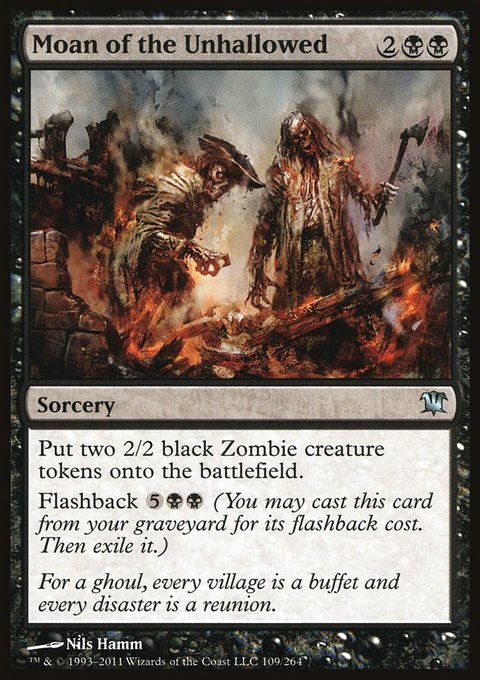 Moan of the Unhallowed, Innistrad #109, Magic: The Gathering card