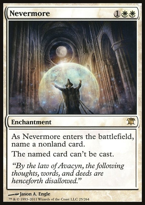 Nevermore, Innistrad #25, Magic: The Gathering card